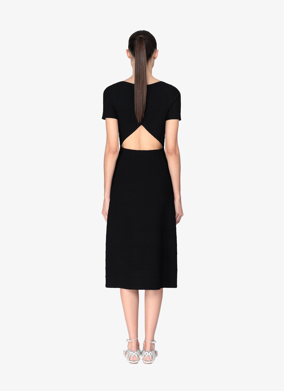 Long Knitted Dress ALAÏA BLACK LONG KNITTED DRESS